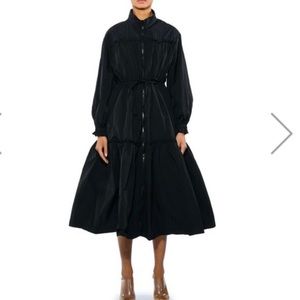 Akira Nylon Trench Dress / Coat NWT M